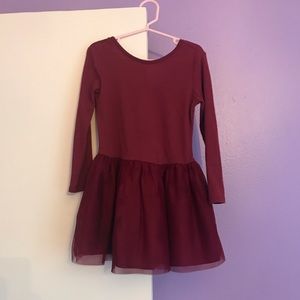 Burgundy Toddler dress